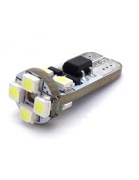 LAMPARA 12V LED SIN CASQUILLO T10 W5W 6000K 2,5W 5/SMD 2UDS
