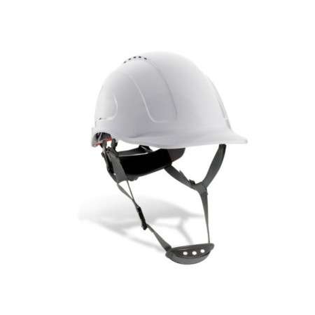 CASCO BLANCO AJUSTABLE CON BARBUQUEJO HOMOLOGADO