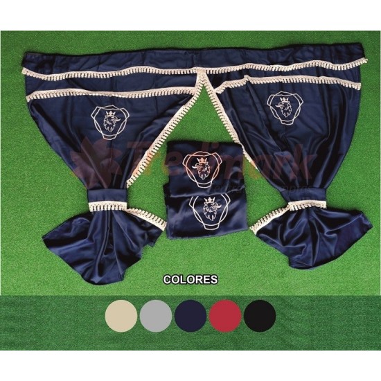 CORTINAS 100% OPACAS LOGO SCANIA GRIS 7 PIEZAS