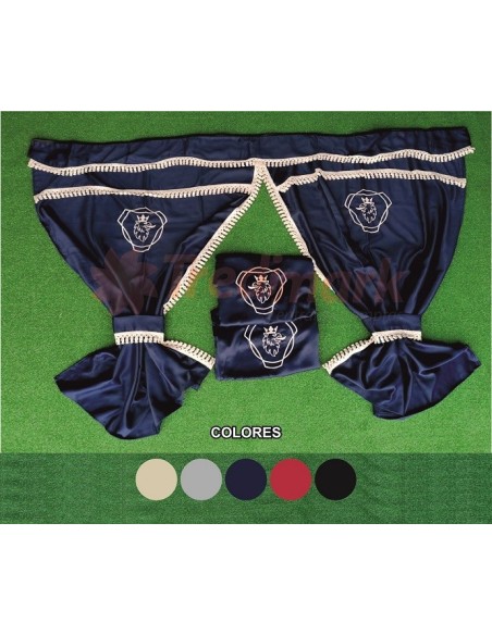 CORTINAS 100% OPACAS LOGO SCANIA GRIS 7 PIEZAS