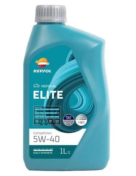 ACEITE REPSOL ELITE COMPETICION 5W40 1L CAJA/12UDS