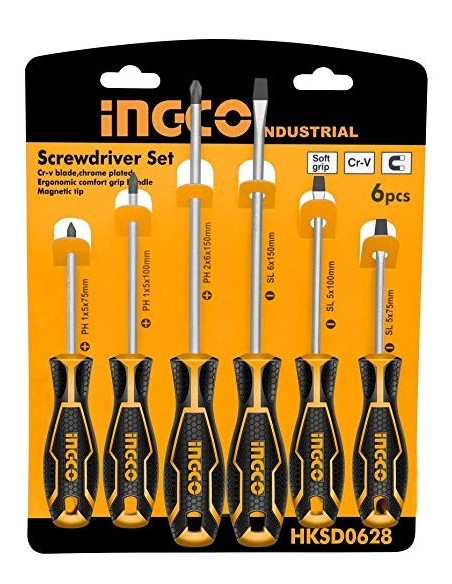 JUEGO 6 DESTORNILLADORES SURTIDOS