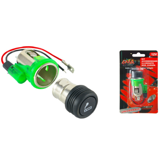 KIT DE MECHERO EUROPEO ILUMINADO 12V C/6
