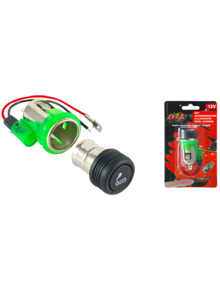 KIT DE MECHERO EUROPEO ILUMINADO 12V C/6