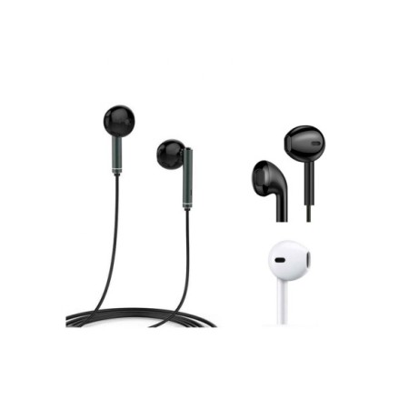 AURICULARES CON CABLE + MICRO NEGRO 1,2M EA05 C/10