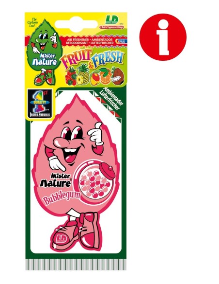AMBIENTADOR DE CELULOSA LD CHICLE 1UD MISTER NATURE C/50