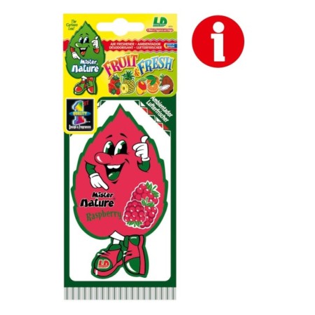 AMBIENTADOR DE CELULOSA LD FRAMBUESA 1UD FRESH FRUIT C/50