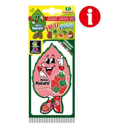 AMBIENTADOR DE CELULOSA LD FRESA 1UD  MISTER NATURE C/50