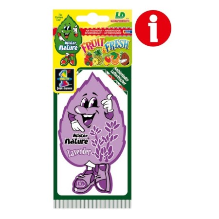 AMBIENTADOR DE CELULOSA LD LAVANDA 1UD  MISTER NATURE C/50