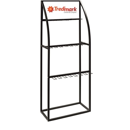 EXPOSITOR DE PIE PARA ESCOBILLAS 150cm x 56cm x 40cm