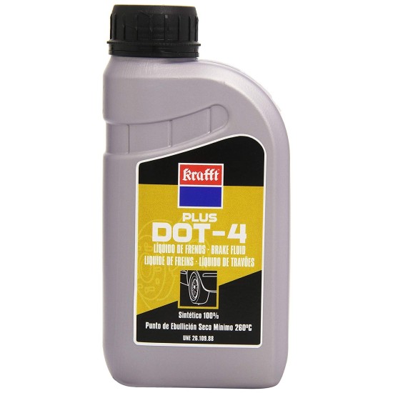 DOT 4 PLUS LIQUIDO FRENOS 500 ML KRAFFT CAJA/12UDS
