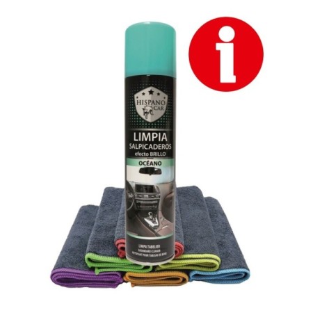 LIMPIA SALPICADERO HISPANOCAR BRILLO/B OCEANO 400ML C/6 R/40304400/OCEA G