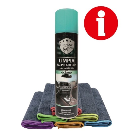 LIMPIA SALPICADERO HISPANOCAR BRILLO/B OCEANO 400ML C/6 R/40304400/OCEA G