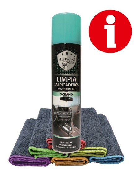 LIMPIA SALPICADERO HISPANOCAR BRILLO/B OCEANO 400ML C/6 R/40304400/OCEA G