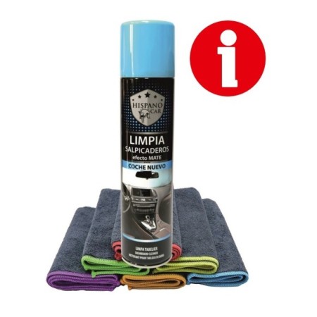 LIMPIA SALPICADERO HISPANOCAR MATE/B COCHE NUEVO 400ML C/6 R/40304400/COCHE G