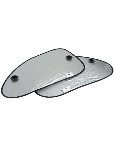 PARASOL LATERAL 100% OPACO PLATA XL 65X38CM 2 UDS