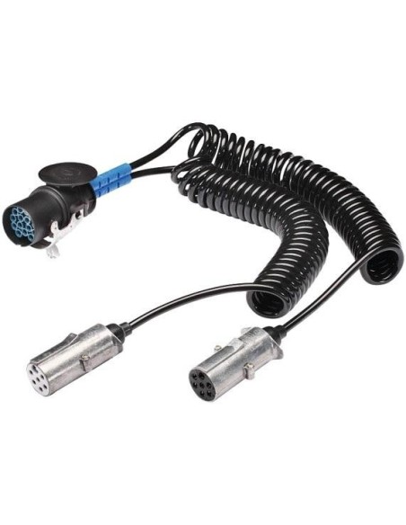 SERPENTIN ELECTRICO 15 PINES DOBLE SALIDA (7 PINES HEMBRA MAS 6 PINES HEMBRA Y 1 MACHO)