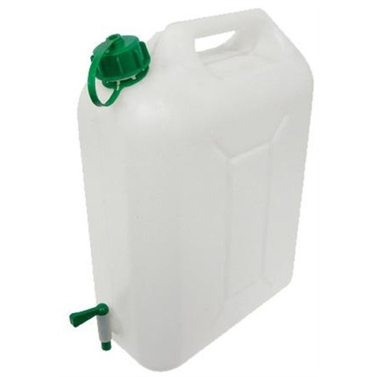 BIDON DE AGUA BLANCO CON GRIFO 10L