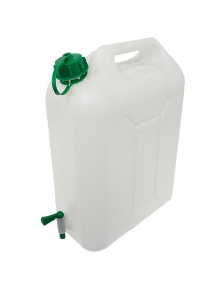 BIDON DE AGUA BLANCO CON GRIFO 10L