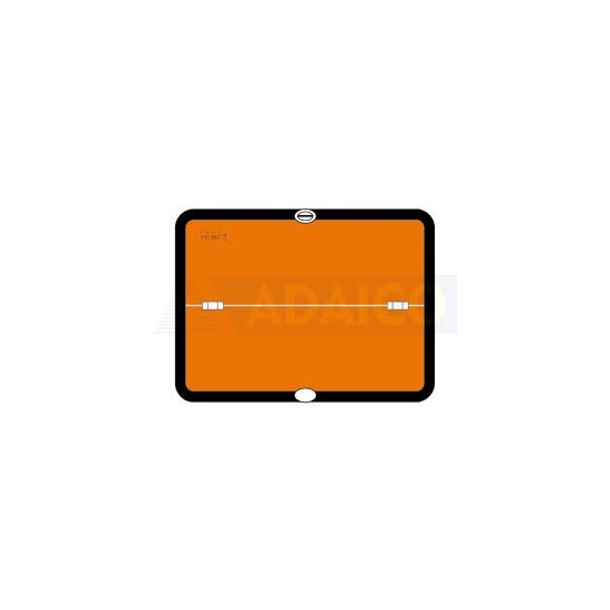 PLACA MERCANCIA PELIGROSA V11 400X300 PLEGADO HORIZONTAL **