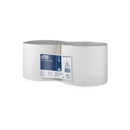 BOBINA DE PAPEL INDUSTRIAL PASTA 2 CAPAS 400MTR P/2UD