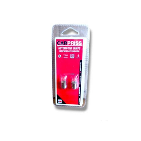 LAMPARA 24V CUADRO DE LUCES T4W 4W BLISTER 2UDS