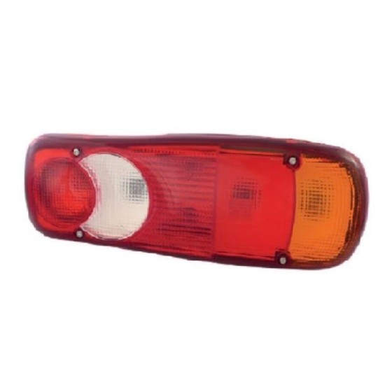 PILOTO TRASERO IZQUIERDO IVE/REN/DAF/NIS/VOL + REFLEC+ MATRICULA 12/24V CONECT AMP-7PIN **