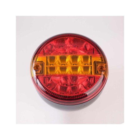 PILOTO LED TRASERO REDONDO 140MM POSIC/STOP/INTERMI HOMOLOG "E" 24V **
