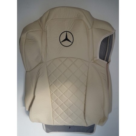 FUNDA DE ASIENTO A MEDIDA POLIPIEL LOGO MERCEDES 2UDS