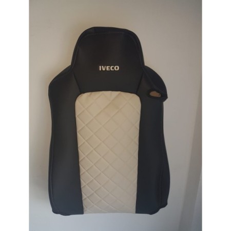 FUNDA DE ASIENTO A MEDIDA POLIPIEL LOGO IVECO 2UDS