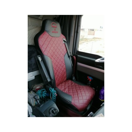 FUNDA DE ASIENTO A MEDIDA POLIPIEL LOGO MAN 2UDS