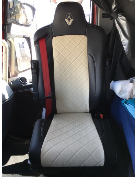 FUNDA DE ASIENTO A MEDIDA POLIPIEL LOGO RENAULT 2UDS