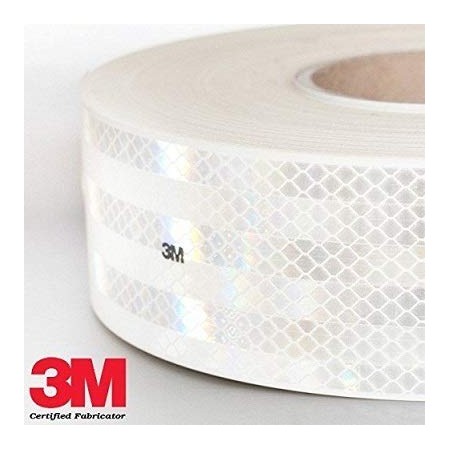 CINTA REFLECTANTE BLANCA HOMOLOG "3M" 55MM/50M