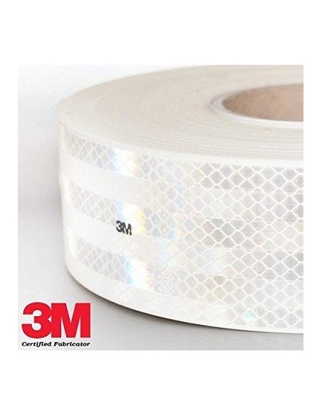 CINTA REFLECTANTE BLANCA HOMOLOG "3M" 55MM/50M