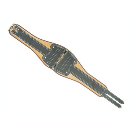 FAJA DE PIEL LUMBAR CON HEBILLA DOBLE TALLA L