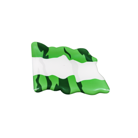 ADHESIVO RESINA BANDERA ONDULADA ANDALUCIA 70MM X 55MM