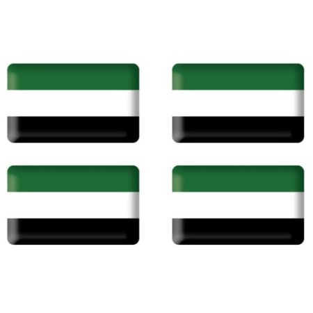 ADHESIVO RESINA 4 BANDERAS DE EXTREMADURA 20MM X 10MM