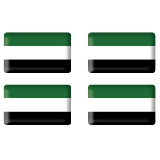 ADHESIVO RESINA 4 BANDERAS DE EXTREMADURA 20MM X 10MM