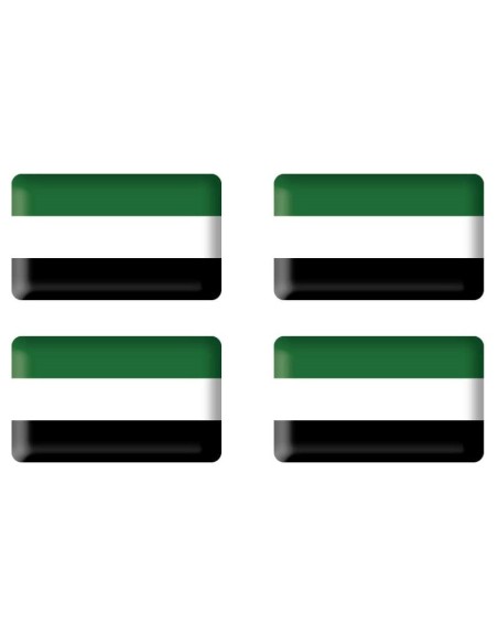 ADHESIVO RESINA 4 BANDERAS DE EXTREMADURA 20MM X 10MM