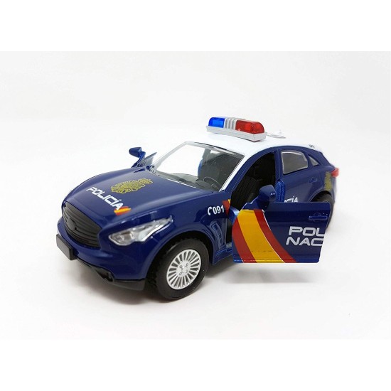 COCHE DE POLICIA NACIONAL METALICO 16,5 x 8 x 7 cm