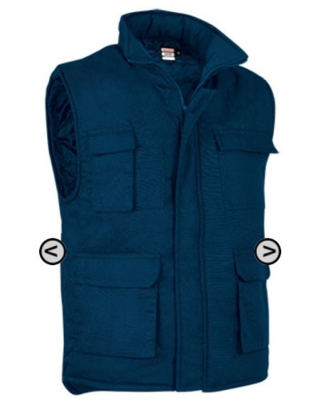 CHALECO IBERDOEX MULTIBOLSILLOS PRINTER AZUL MARINO TALLA S