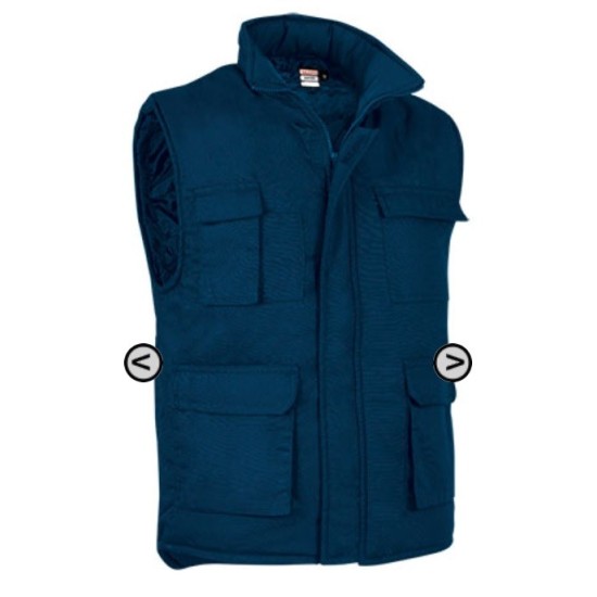CHALECO IBERDOEX MULTIBOLSILLOS PRINTER AZUL MARINO TALLA XL