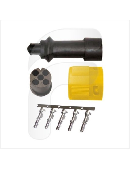 CONECTOR IZQUIERDO PARA PILOTO TRASERO 5 PINES SIN CABLE **