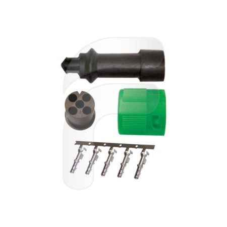 CONECTOR DERECHO PARA PILOTO TRASERO 5 PINES SIN CABLE **