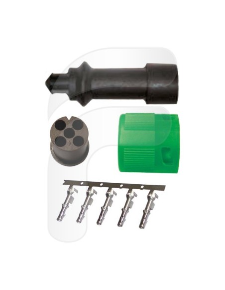 CONECTOR DERECHO PARA PILOTO TRASERO 5 PINES SIN CABLE **