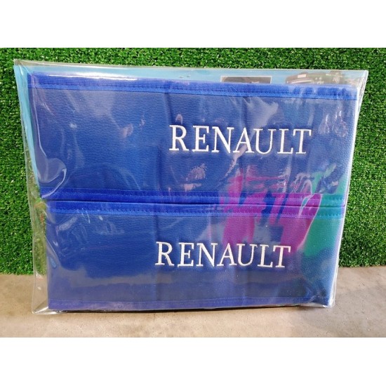 FALDONES DE ASIENTO POLIPIEL CON LOGO RENAULT 2UDS