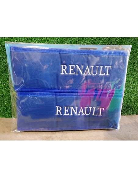 FALDONES DE ASIENTO POLIPIEL CON LOGO RENAULT 2UDS