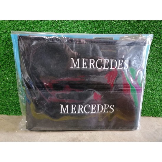 FALDONES DE ASIENTO POLIPIEL CON LOGO MERCEDES 2UDS