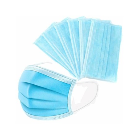MASCARILLA HIGIENICA TRIPLE CAPA AZUL CAJA/50UDS