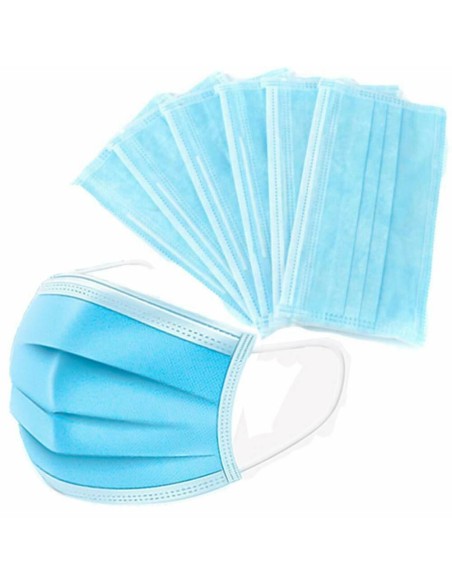 MASCARILLA HIGIENICA TRIPLE CAPA AZUL CAJA/50UDS